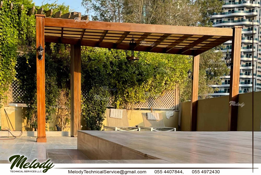 Best Pergola in UAE | Wooden Pergola | Dubai Pergola photo 1