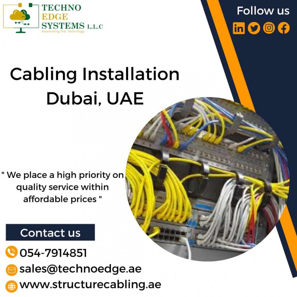 Techno Edge Systems offers quality IT Cabling Installation in Dubai. photo 1