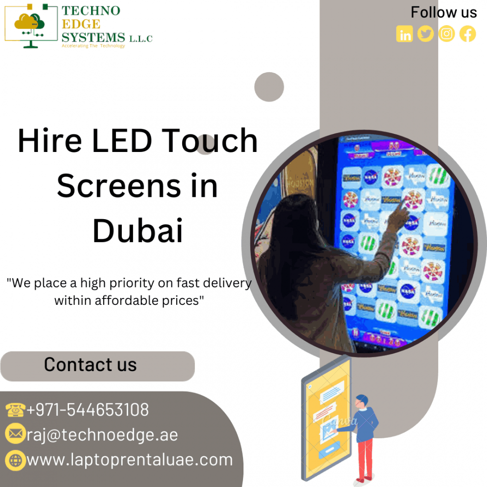 Reason to Choose LED Touch Screen Rental Services in Dubai with Techno Edge Systems photo 1