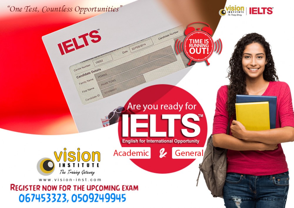 IELTS TRAINING AT VISION INSTITUTE CALL 0509249945 photo 1