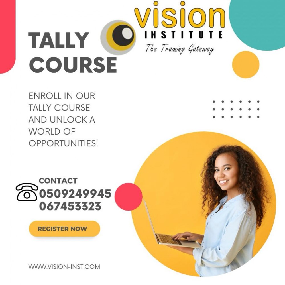 Tally Courses at Vision Institute. Call 0509249945 photo 1