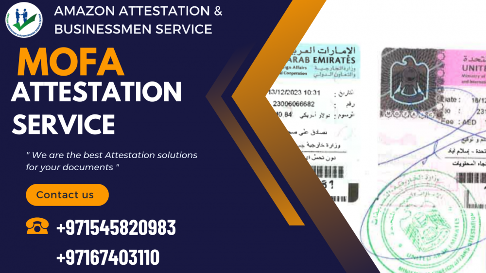 Mofa Attestation Service In Sharjah