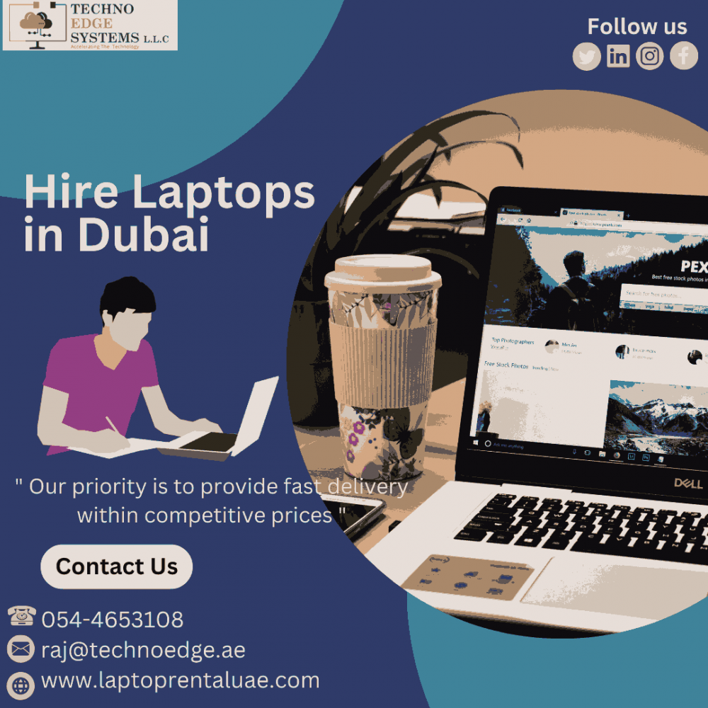 Need Laptops For Rent in Dubai, UAE - Techno Edge Systems photo 1