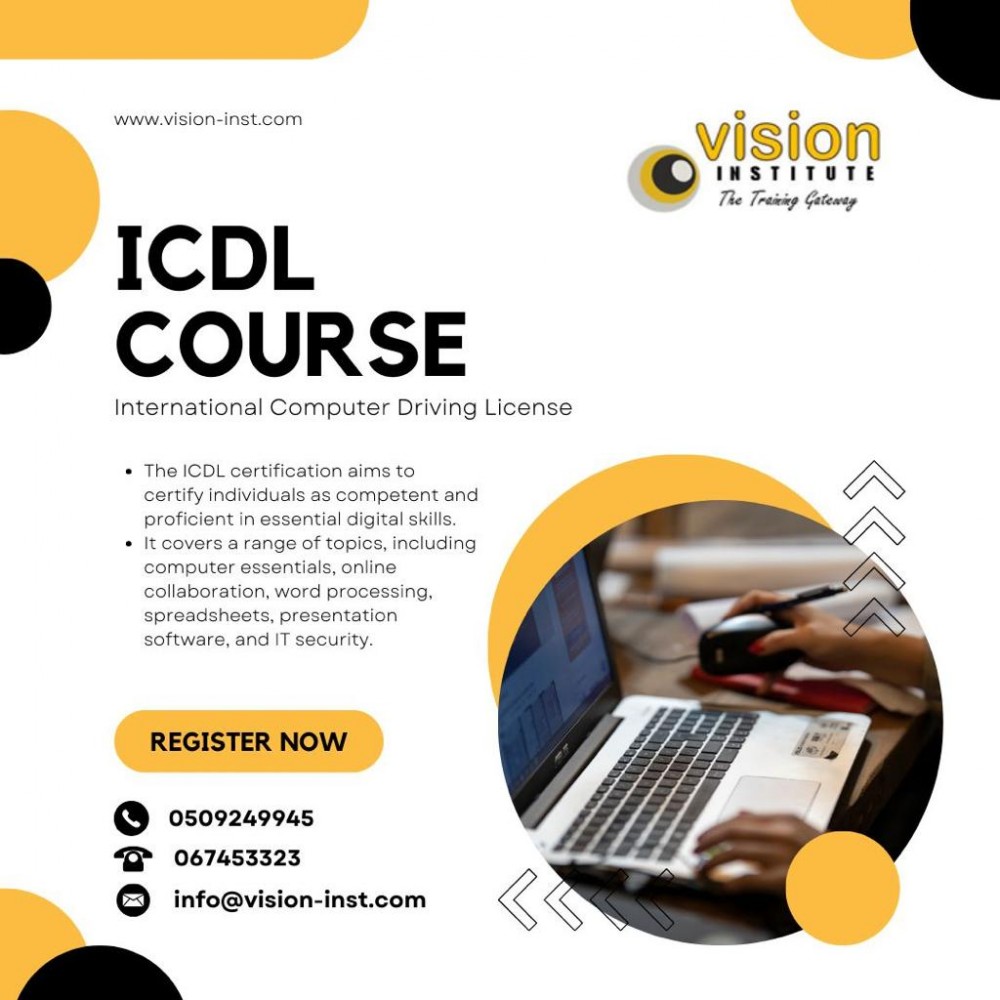 ICDL Training At Vision Institute Call 0509249945 Ajman photo 1