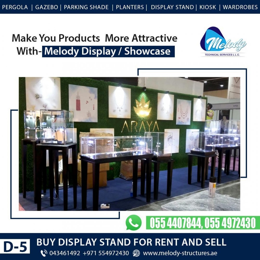 Jewelry Display Showcases in UAE | Showcase For Rent in UAE photo 1