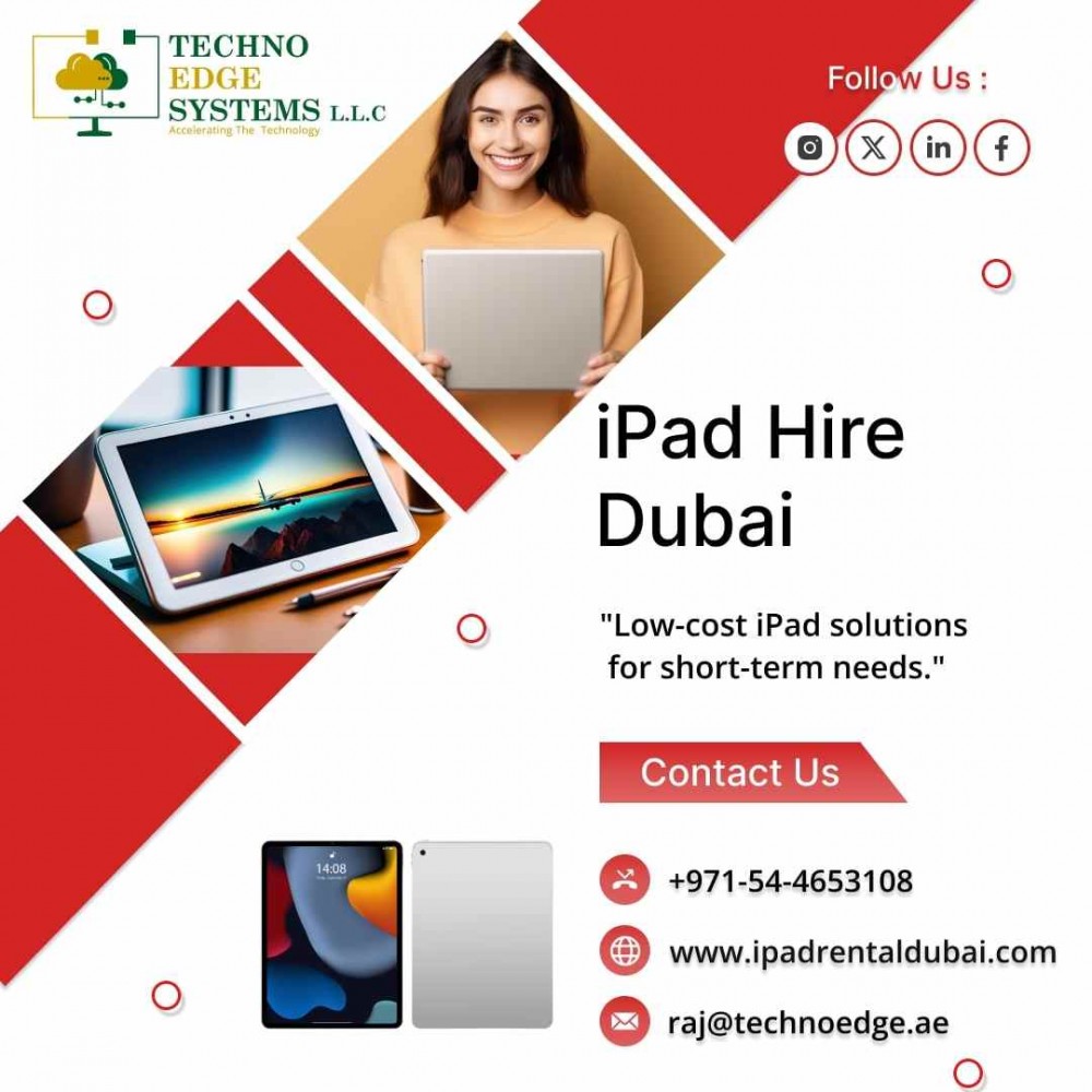 Optimize Events with iPad Hire Services Dubai